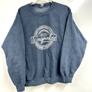 0169 Waymaker Christian Sweatshirt Gray Faith Graphic Crewneck Cozy Streetwear